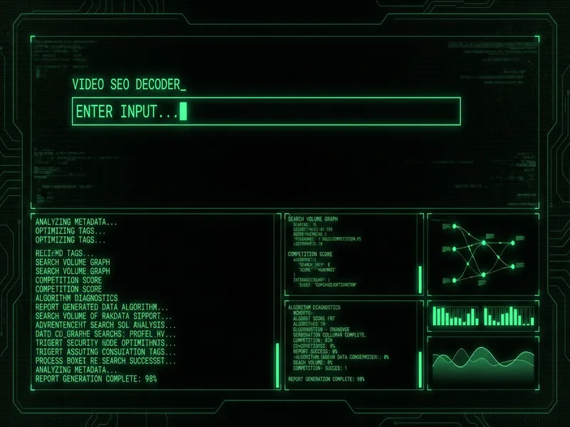 靠逼软件 视频SEO解码室诊断终端